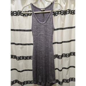 Wilfred Free purple heathered cut out back bodycon sleeveless tank dress small